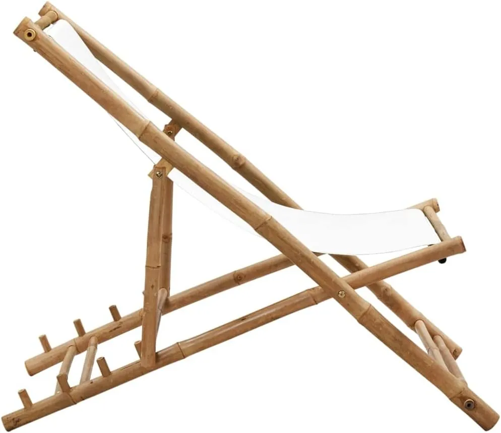fire Pit Chairs,high Chair,Patio Furniture,Beach Chair,Patio Deck Chair Bamboo and CanvasFor Gardens, patios, Balconies