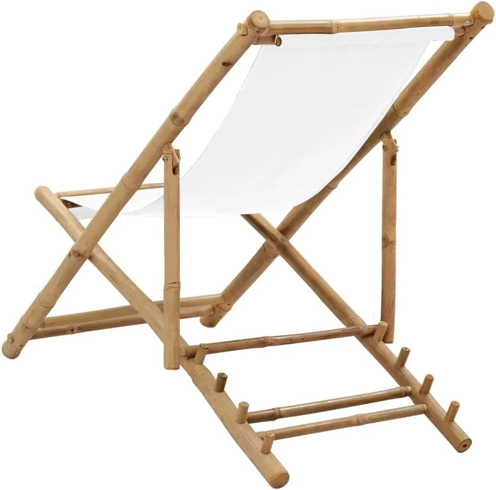 fire Pit Chairs,high Chair,Patio Furniture,Beach Chair,Patio Deck Chair Bamboo and CanvasFor Gardens, patios, Balconies