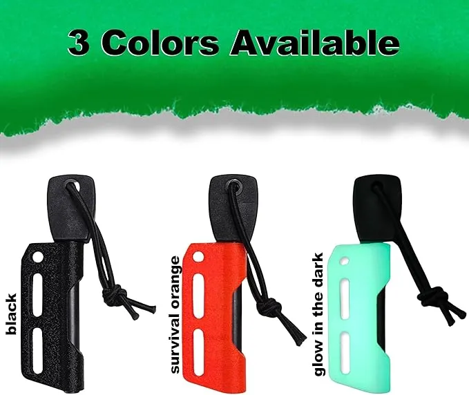 Fire Steel Holder for Kydex Sheath with Fire Steel, fire Starter kit, Camping Essentials, Survival kit, Outdoor, bushcraft, Knife Sheath, Magnesium fire Starter, Flint fire Starter,