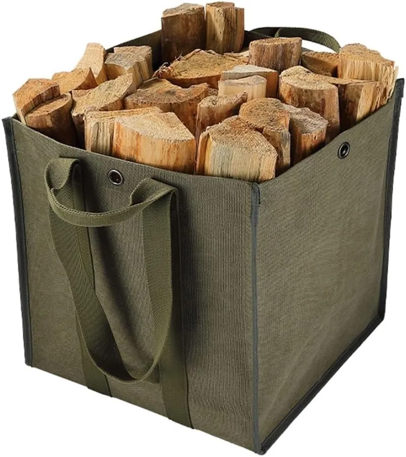 Firewood Carrier, Log Tote Bag for Firewood Camping Firewood Bag Firewood Carrier with Shoulder Strap