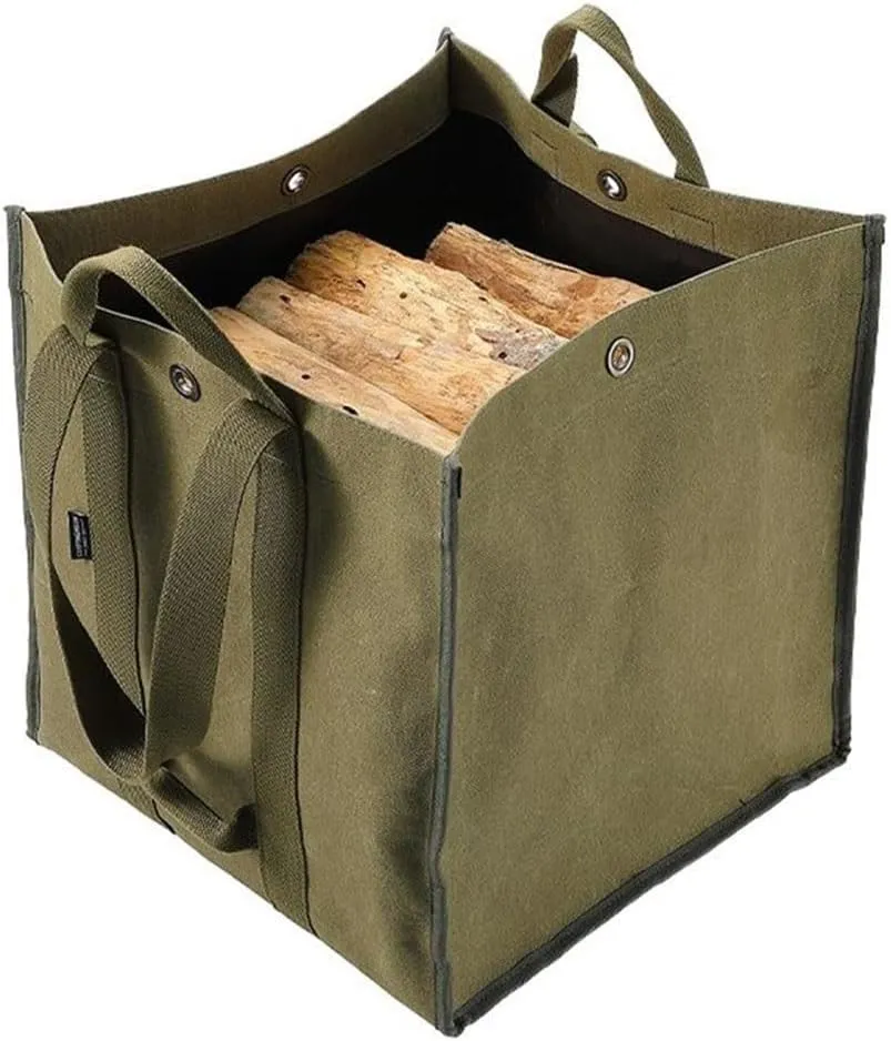Firewood Carrier, Log Tote Bag for Firewood Camping Firewood Bag Firewood Carrier with Shoulder Strap