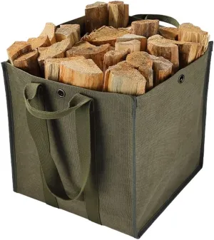 Firewood Carrier, Log Tote Bag for Firewood Camping Firewood Bag Firewood Carrier with Shoulder Strap