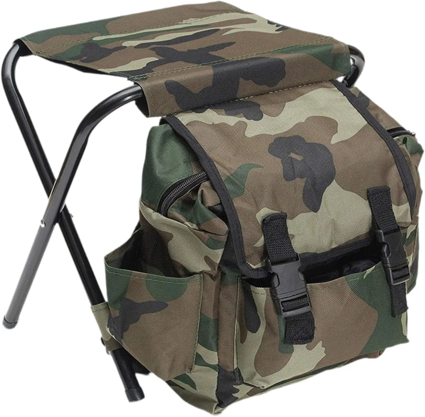 Fishing Chair with Bag Outdoor Camping Chair Compact Lightweight Backpack Stool Folding Chair Seat for Yard Patio Accessories