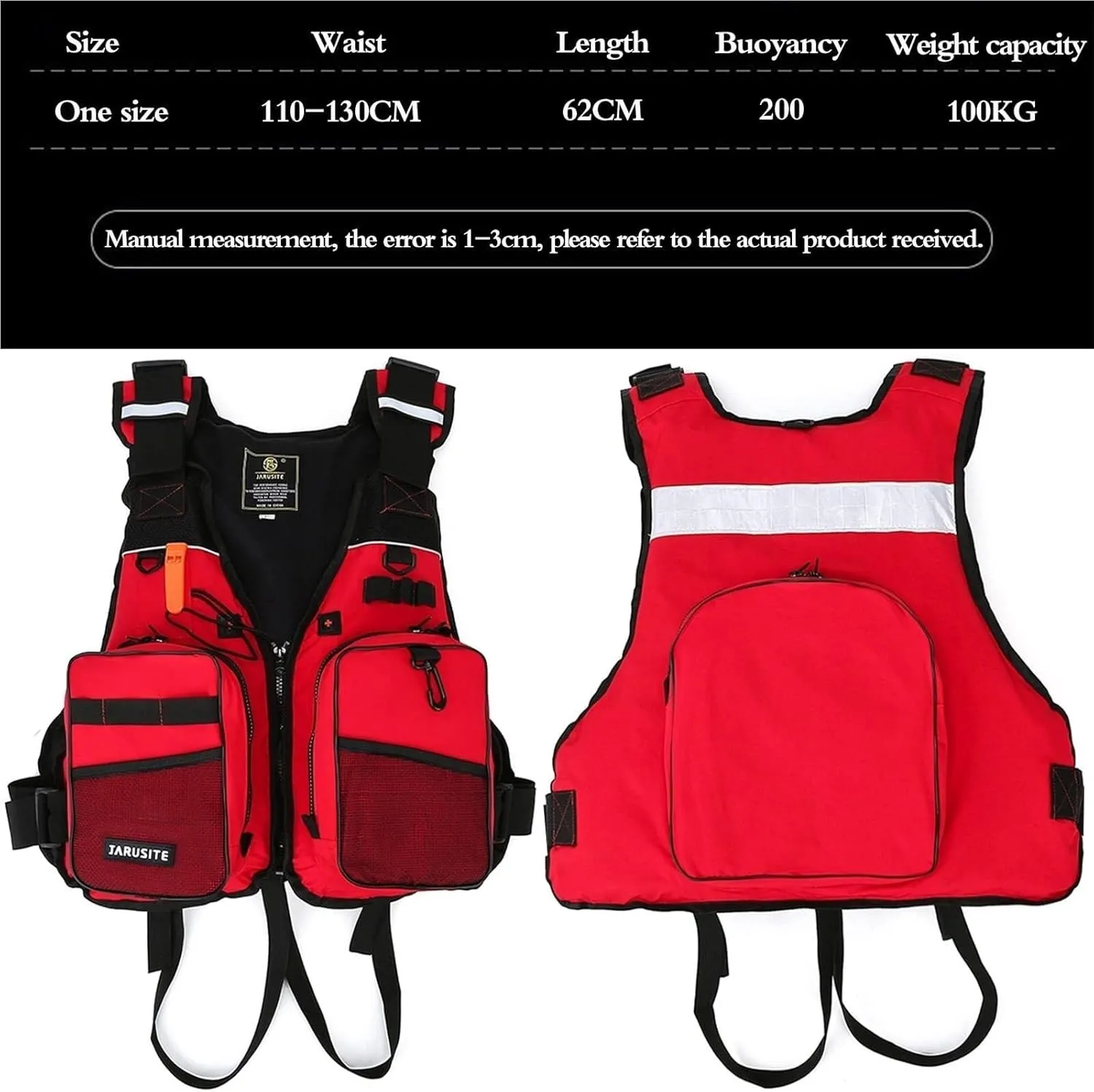 Fishing Jackets with Multi Pockets and Reflective Stripe for Fishing Sailing Surfing Kayaking