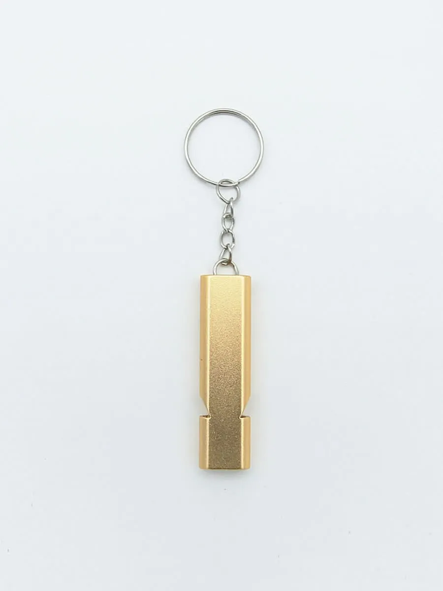Flat Aluminum Alloy Dual-Frequency Survival Whistle