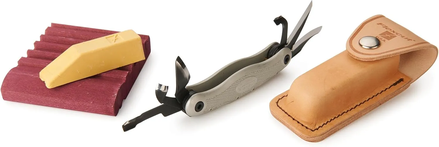 FLEXCUT Right Handed Carvin Jack 2.0, Folding Multi Tool for Woodcarving, Includes 6 Blades, Made in USA, JKN291