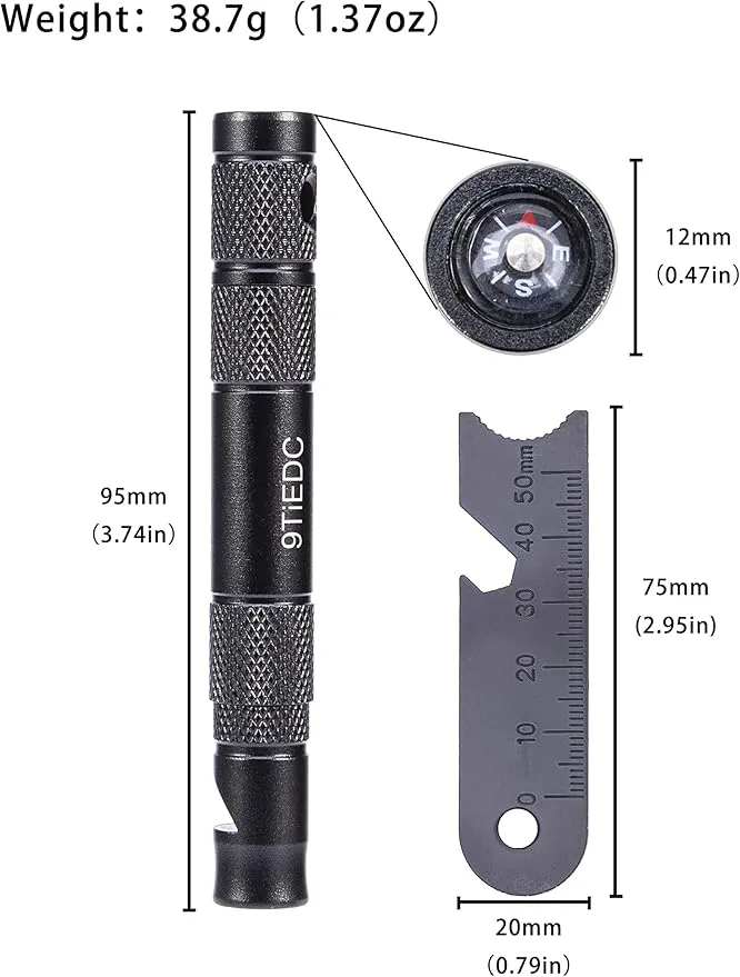 Flint Fire Starter with Whistle,Thick Ferro Rod with Striker and Paracord Wrist Lanyard,Emergency Survival Kits,for Your Camping, Hiking and Backpacking Gear