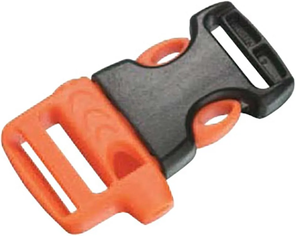 Fms Ravenox Side Release Whistle Buckles | 3/4-Inch (19mm)| Quick Release Plastic Buckle for Bags, Webbing, Paracord Bracelet