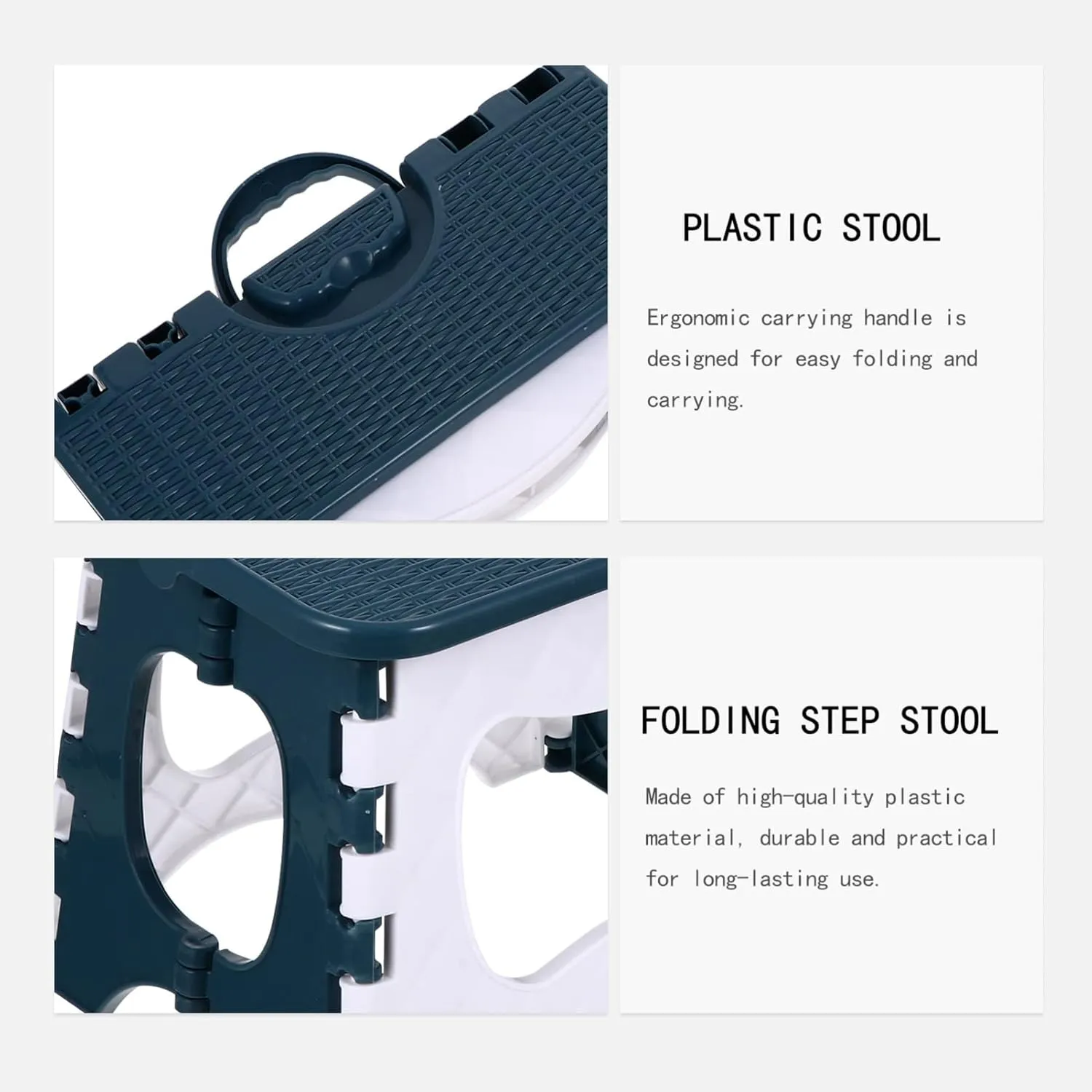 Foldable Mini Step Stool for Home Garden Portable Kitchen Stepping Stool Easy One-Hand Folding