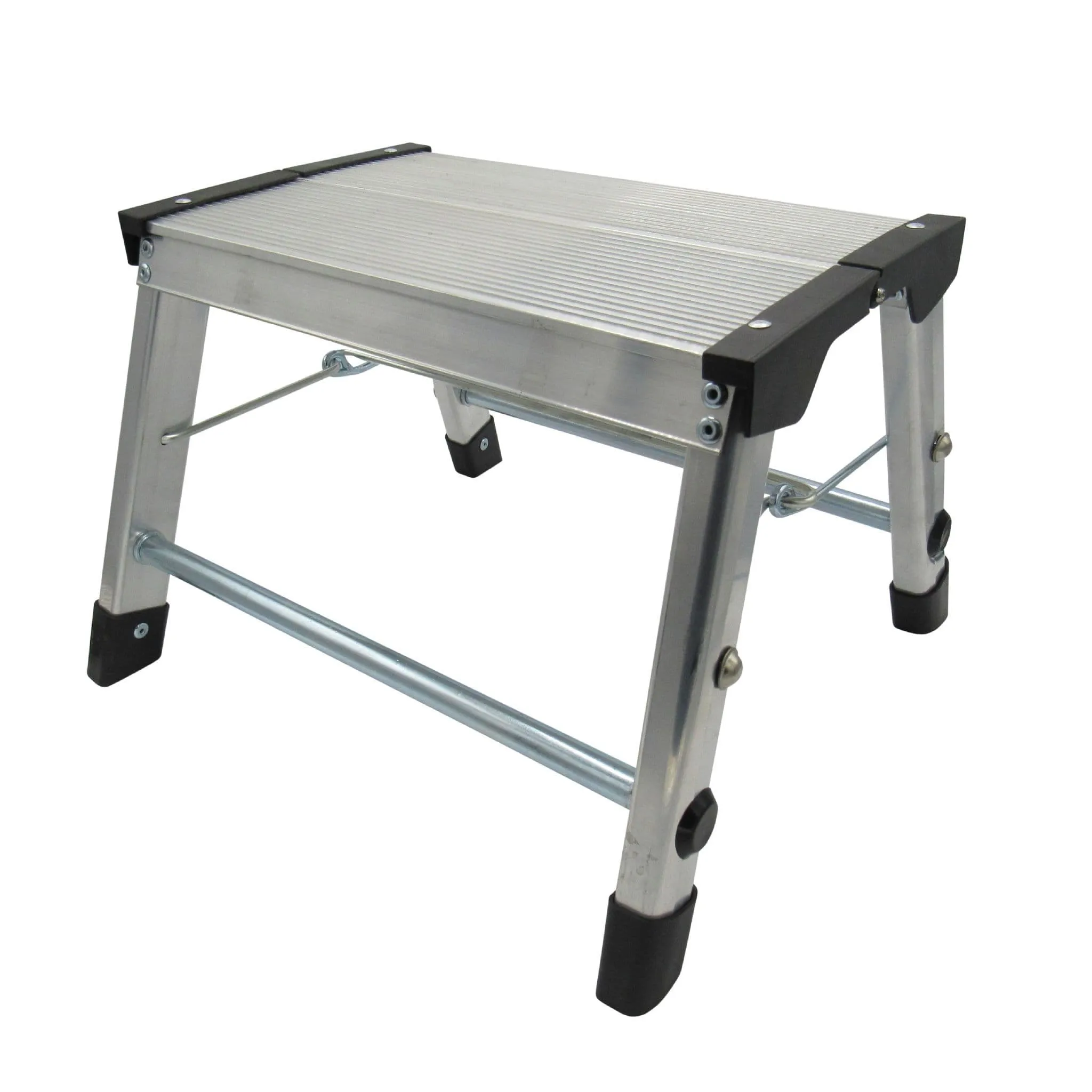 Foldable Platform Quick resolution Aluminium Dedicated assistance Collapsible Kitchen) Folding (Heavy Stool Single Step Portable Duty