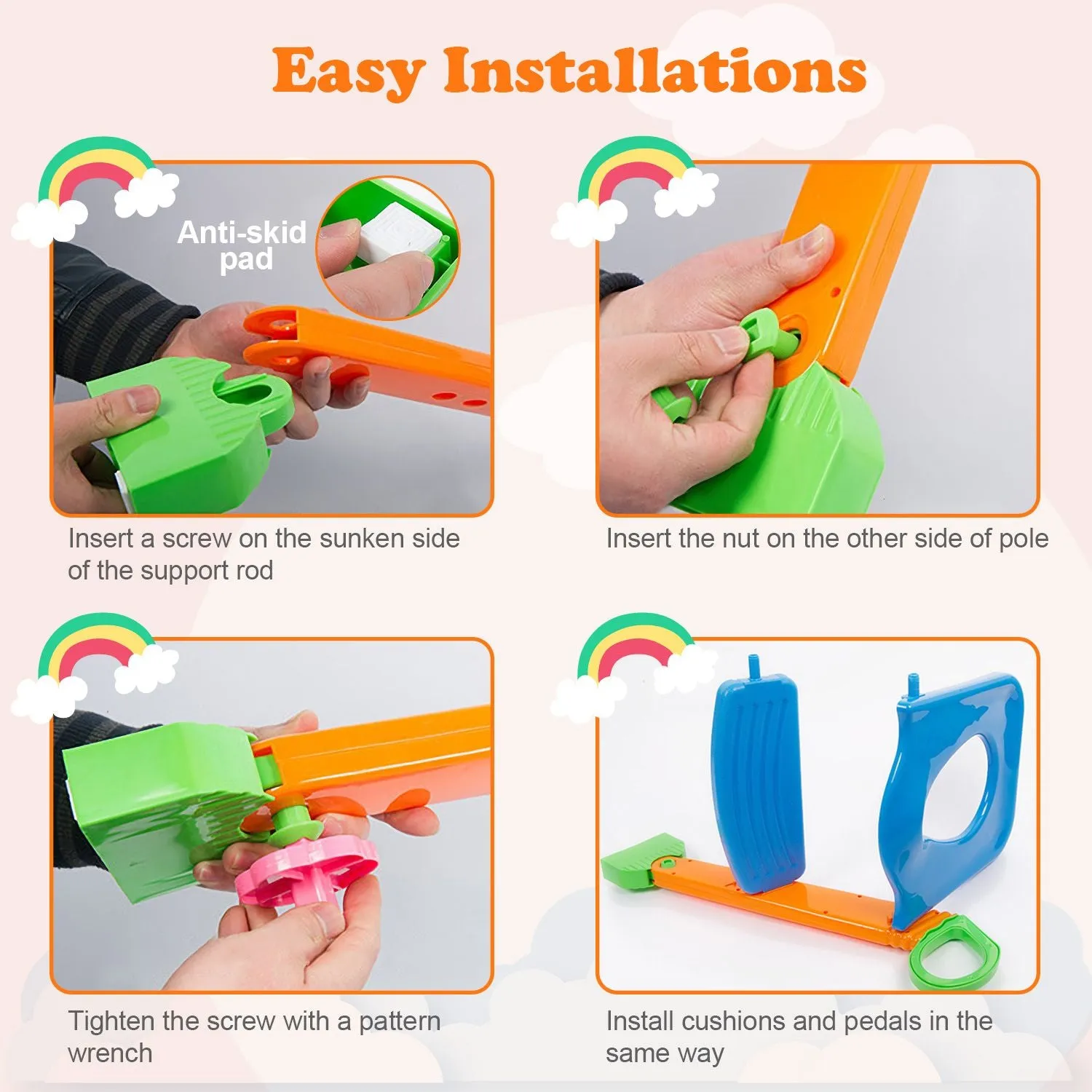 Foldable Potty Seat with Step Stool Ladder & Splash Guard