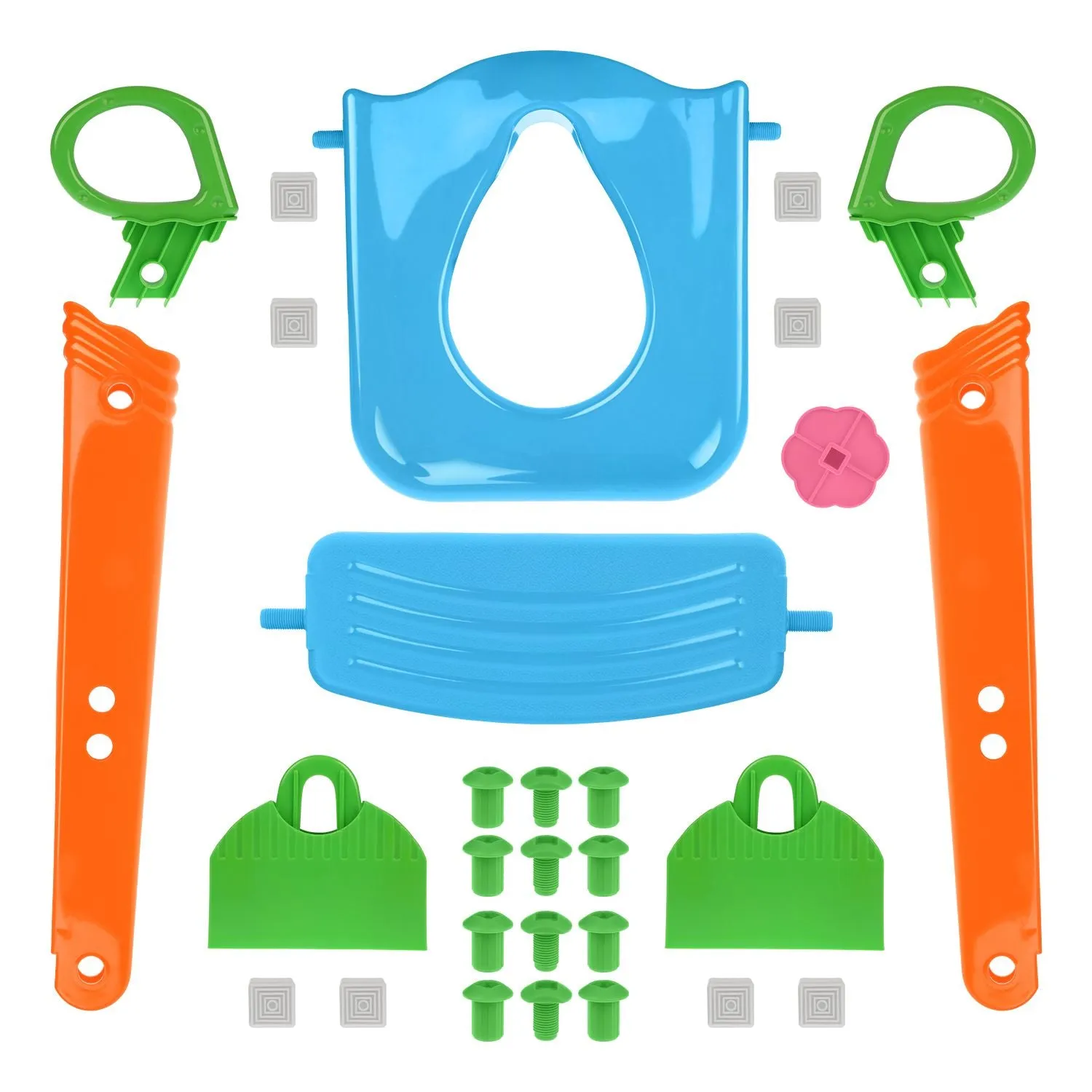 Foldable Potty Seat with Step Stool Ladder & Splash Guard