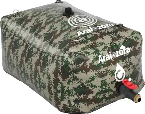 Foldable Water Bladder Tank,Camouflage 60 Gal/240L Portable Large Capacity Soft Water Bag Storage Container