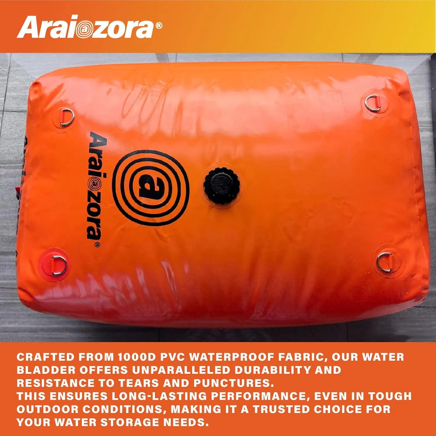 Foldable Water Bladder Tank,Camouflage 60 Gal/240L Portable Large Capacity Soft Water Bag Storage Container