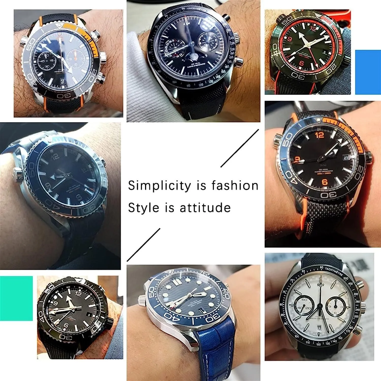 Folding Deployment Clasp Rubber Watch Band For Omega Seamaster Luxury Nylon Silicon Strap Bracelet Accessories