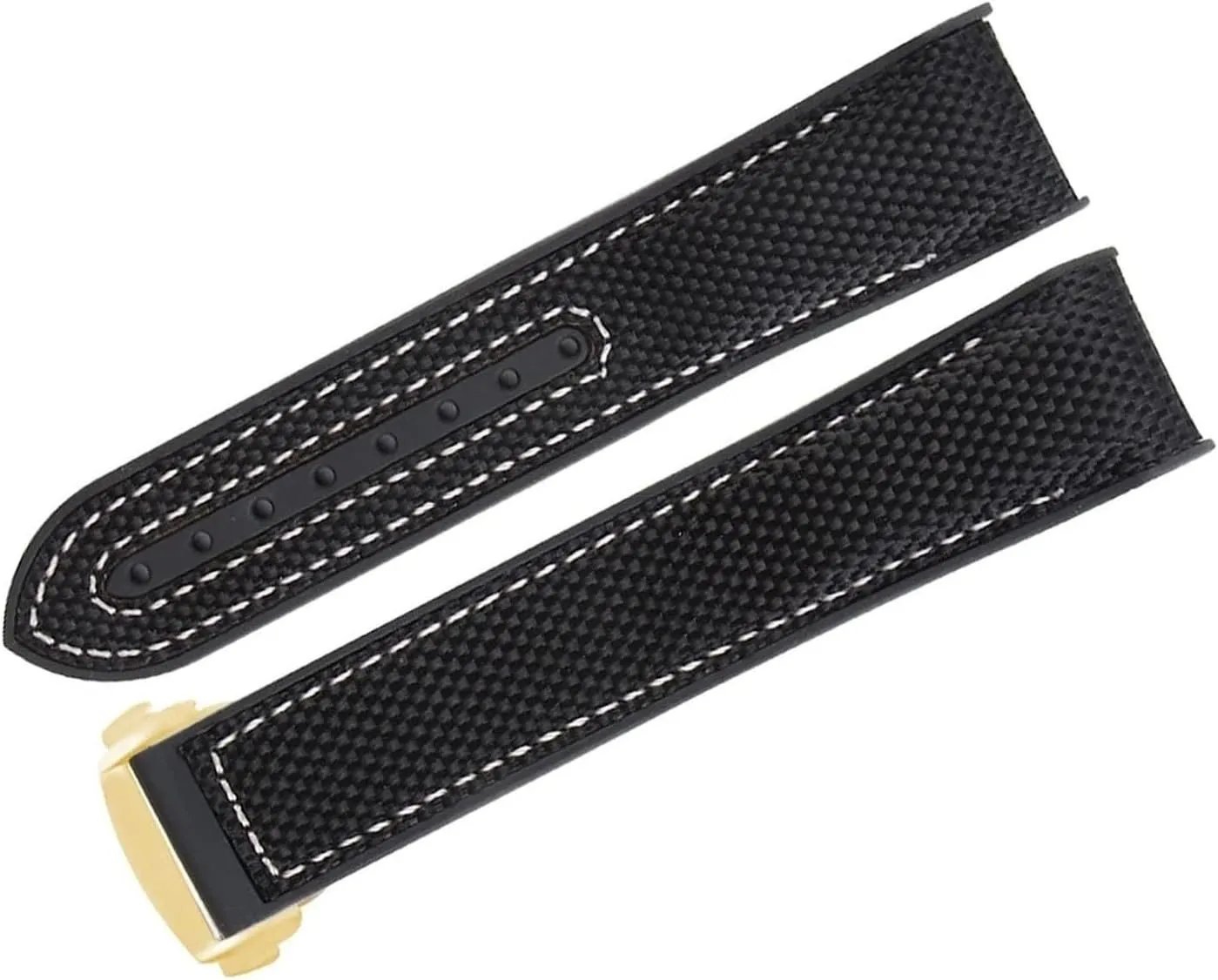 Folding Deployment Clasp Rubber Watch Band For Omega Seamaster Luxury Nylon Silicon Strap Bracelet Accessories