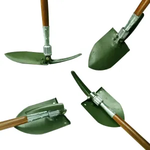 Folding Multi-Function Steel Shovel Garden Camping Spade