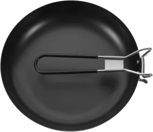 Folding Non Stick Iron Frying Pan Portable Cooking Pot for Camping Hiking Outdoor Cooking Lightweight Durable Cooking Utensils for Easy Use