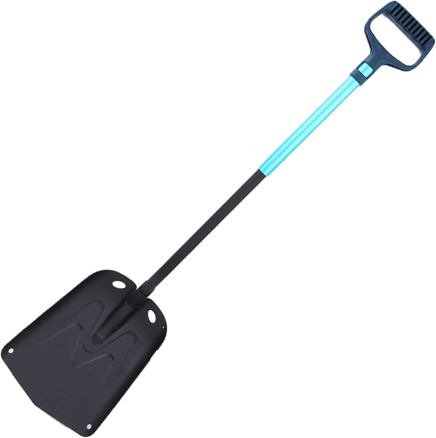 Folding Shovel Aluminium Alloy Outdoor Multifunctional Snow Shovel with Long Handle for Climbing Camping Tool
