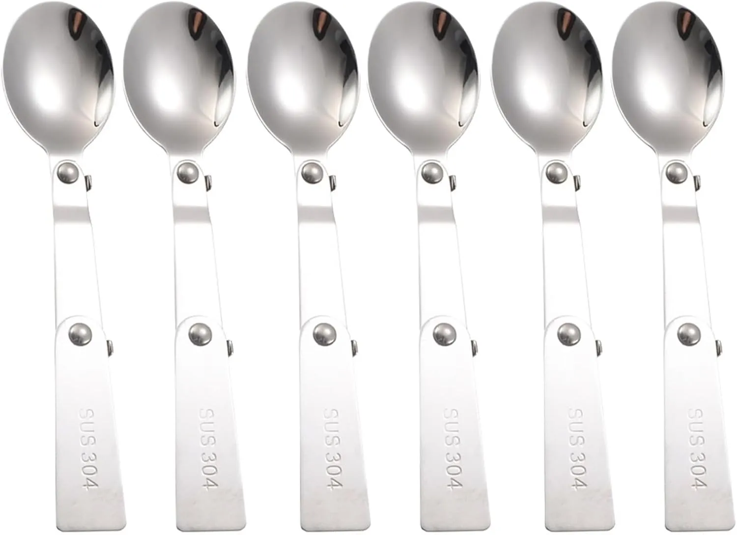 Folding Spoons 12Pcs Folding Spoon Fork Set, Tableware Folded Fork Spoon for Thermos Container Food Containers(Spoon Fork Spork)
