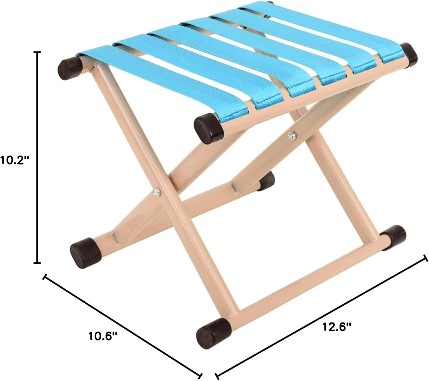 Folding Stool 15.7 Height 13.7Height Two Size Duty Camping Stool Outdoor Portable Chair Hold up to 330 Lbs for Walking Hiking Fishing