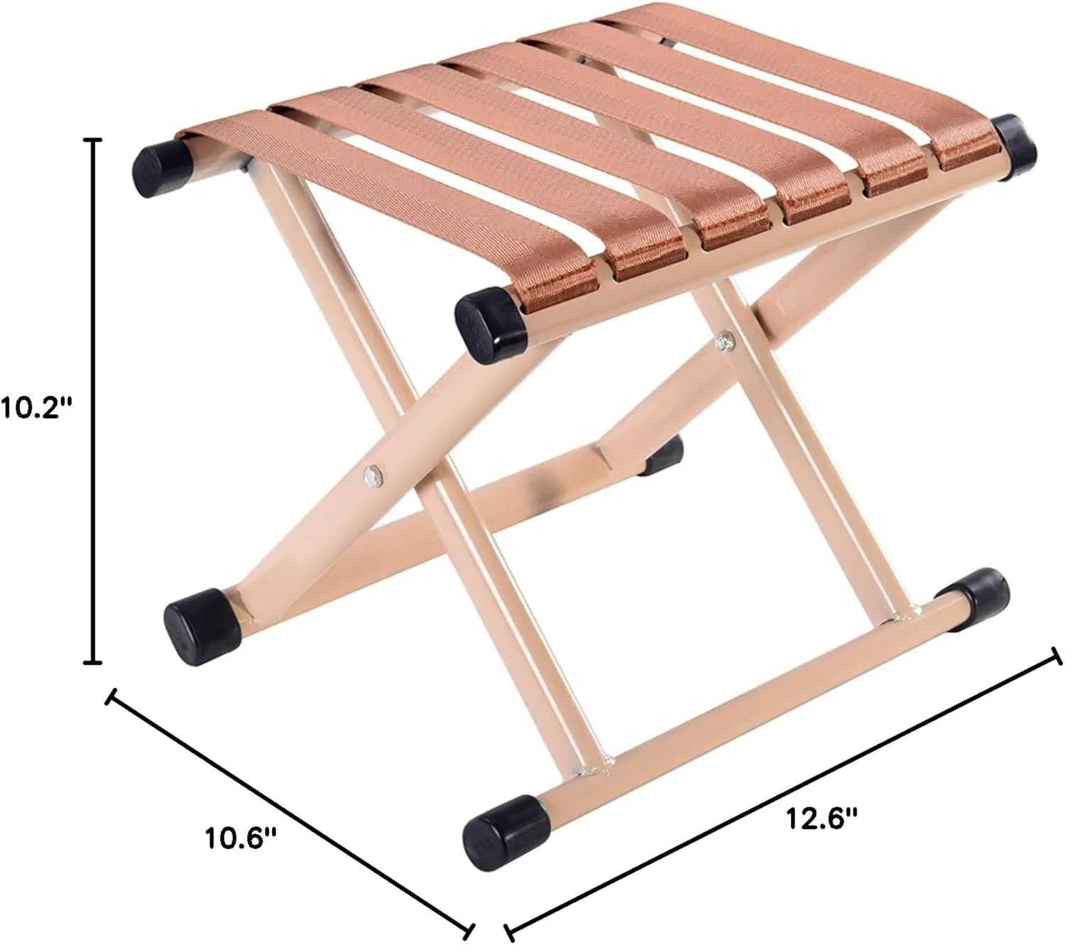 Folding Stool 15.7 Height 13.7Height Two Size Duty Camping Stool Outdoor Portable Chair Hold up to 330 Lbs for Walking Hiking Fishing