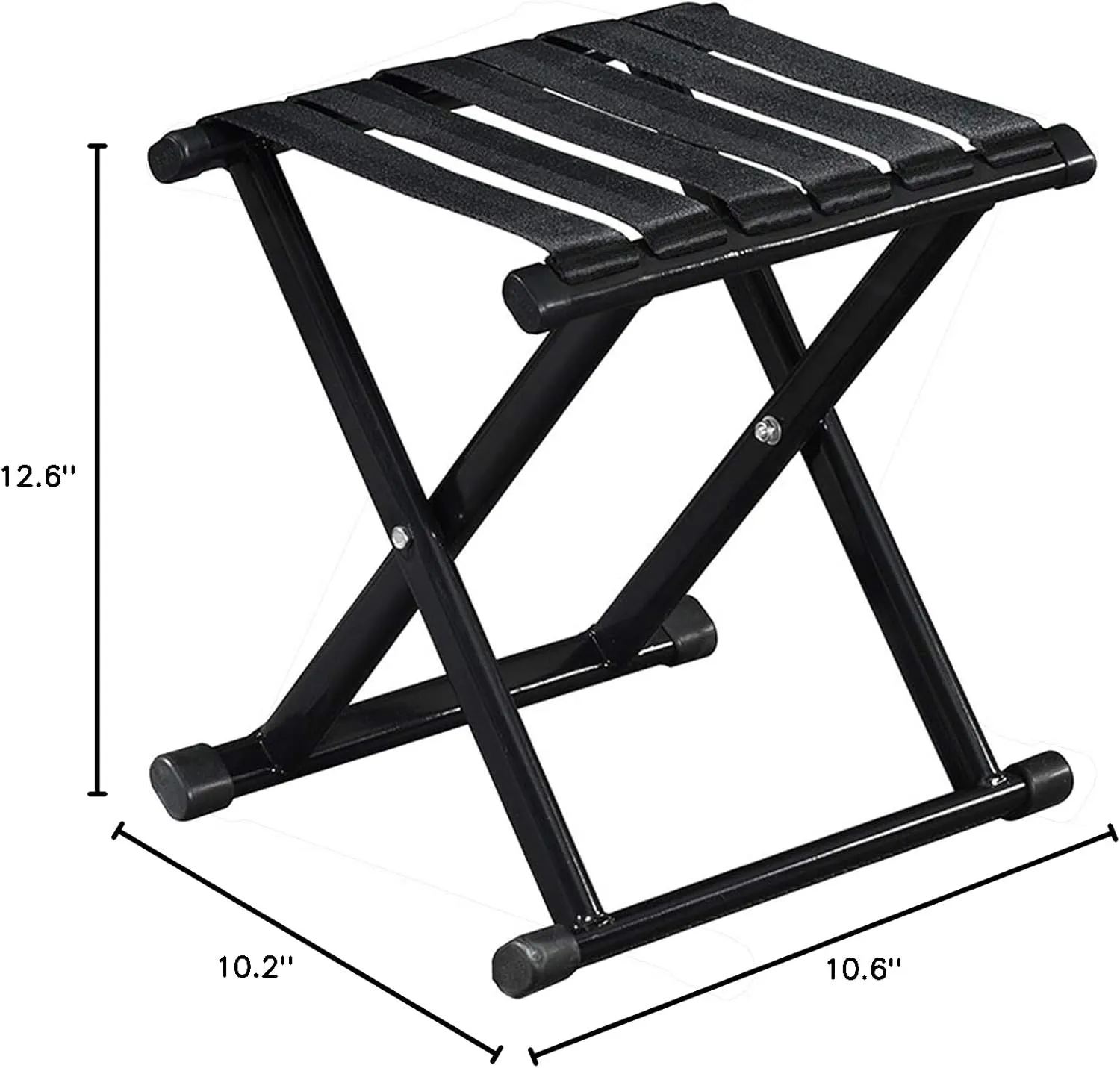 Folding Stool 15.7 Height 13.7Height Two Size Duty Camping Stool Outdoor Portable Chair Hold up to 330 Lbs for Walking Hiking Fishing