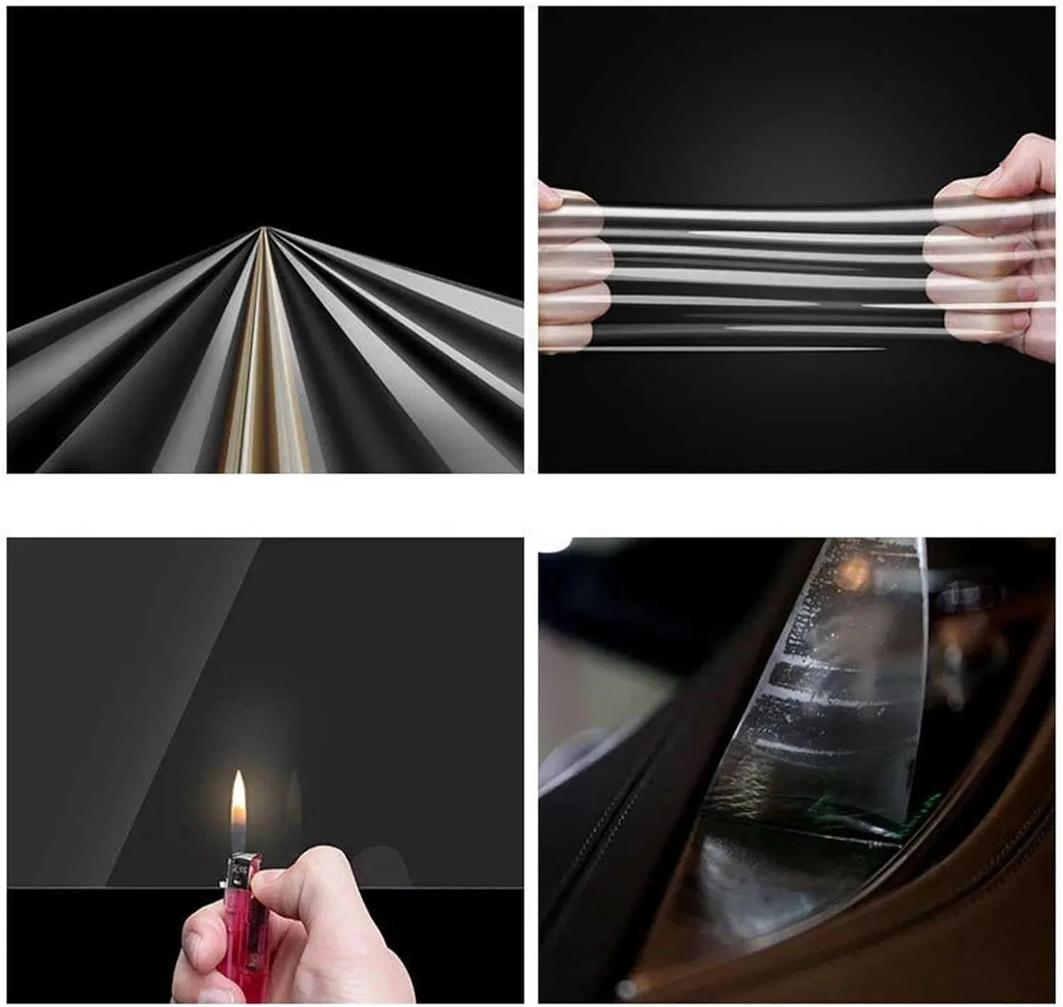 for Benz EQA 2021 2022 Transparent Film Car Interior Sticker Center Console Gear Door Navigation Dashboard Panel