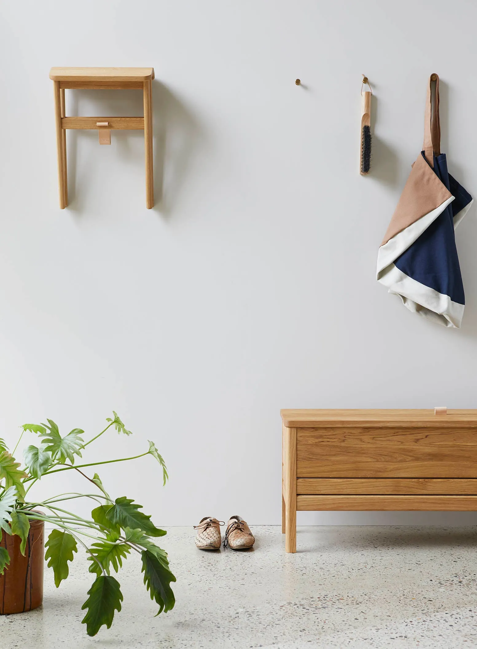 Form & Refine Angle Foldable Stool - Oak
