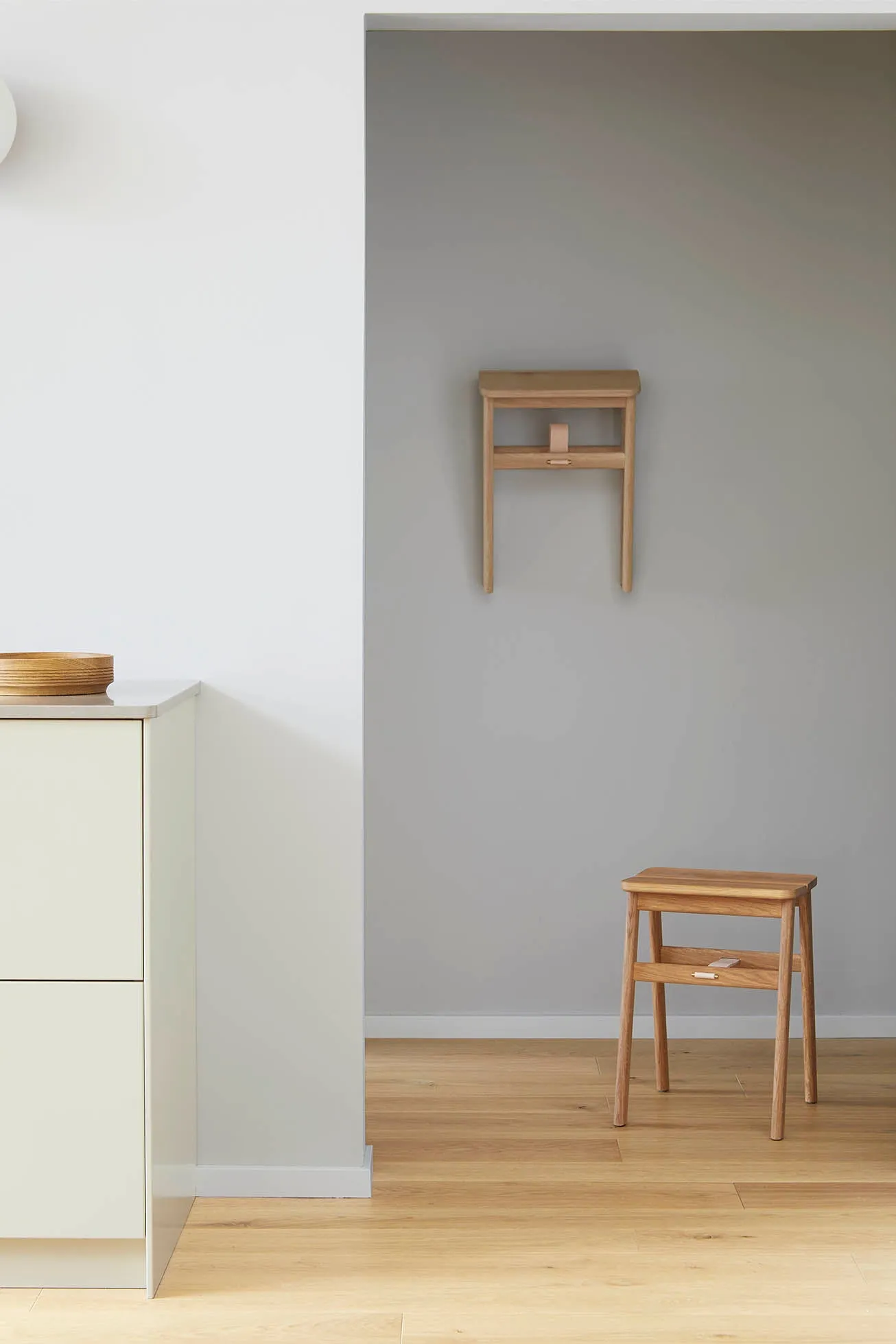 Form & Refine Angle Foldable Stool - Oak