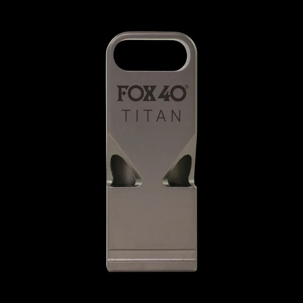 Fox 40 - Titan with Paracord  Metal Clasp, TITANIUM