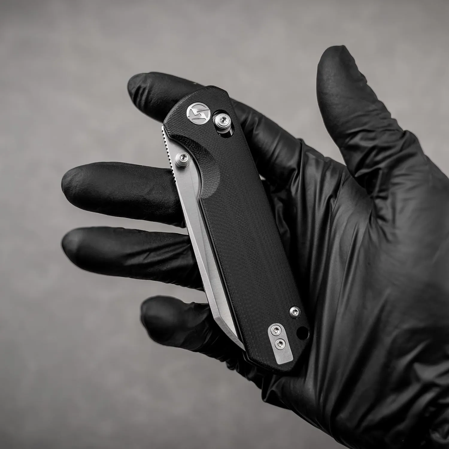G062 Folding Knife for EDC, 14C28N Steel Blade Pocket knife, Crossbar Lock Knife for Outdoor, Survival, Hunting and Camping, 3.53oz(Black Satin)