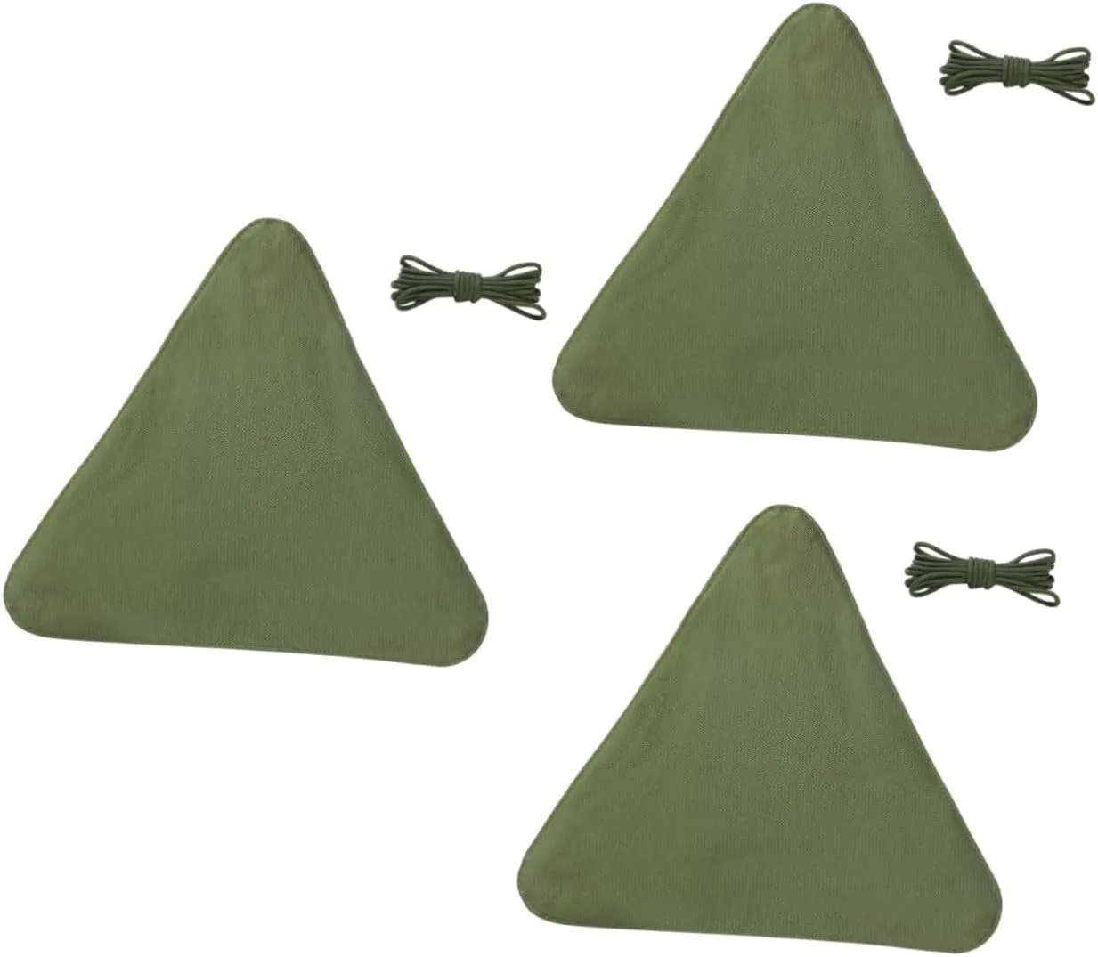 GALPADA 3pcs Folding Stool Camping Tall Nylon Cloth Rope Stool for Outdoor Activities Traveling