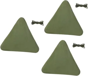 GALPADA 3pcs Folding Stool Camping Tall Nylon Cloth Rope Stool for Outdoor Activities Traveling