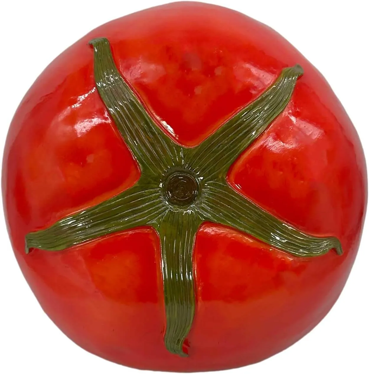 Galt International 15" Red Tomato Stool Side Table Home Decor Plant Stand Garden Indoor Outdoor Decorations