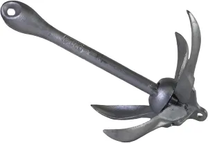 Galvanized Folding Grapnel Anchor for Boats - Choose by Weight (lb)