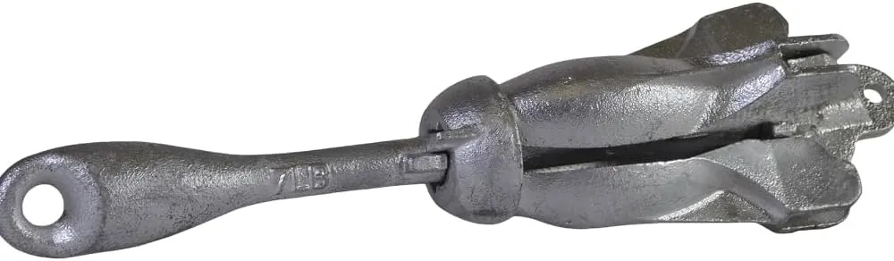Galvanized Folding Grapnel Anchor for Boats - Choose by Weight (lb)