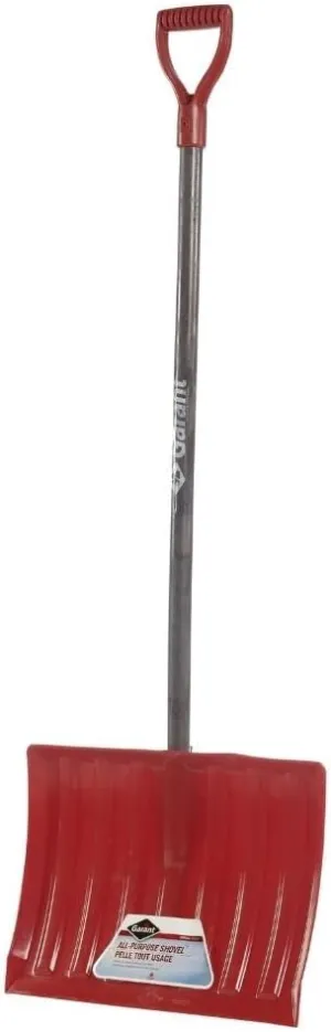 Garant NPW18KD Nordic 18-Inch Poly Blade Snow Shovel, Red