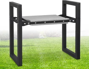 Garden Kneeling Stool Foldable, 2-in-1 Portable Kneeler and Seat with 12.6" Extra Wide Thickened Cushion, Comfortable for Gardening, Weeding, Outdoor Use - Support Up to 330lbs, Lightweight & Sturdy