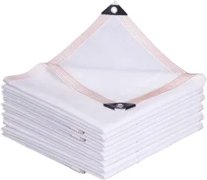 Garden Shade Cloth 90% Sunblock Netting, Breathable Fabric Mesh Tarp With Grommets for Greenhouse Plant Net, White 3.3x16ft 10x26ft 16x33ft 20x39ft (Size: 13x30ft)