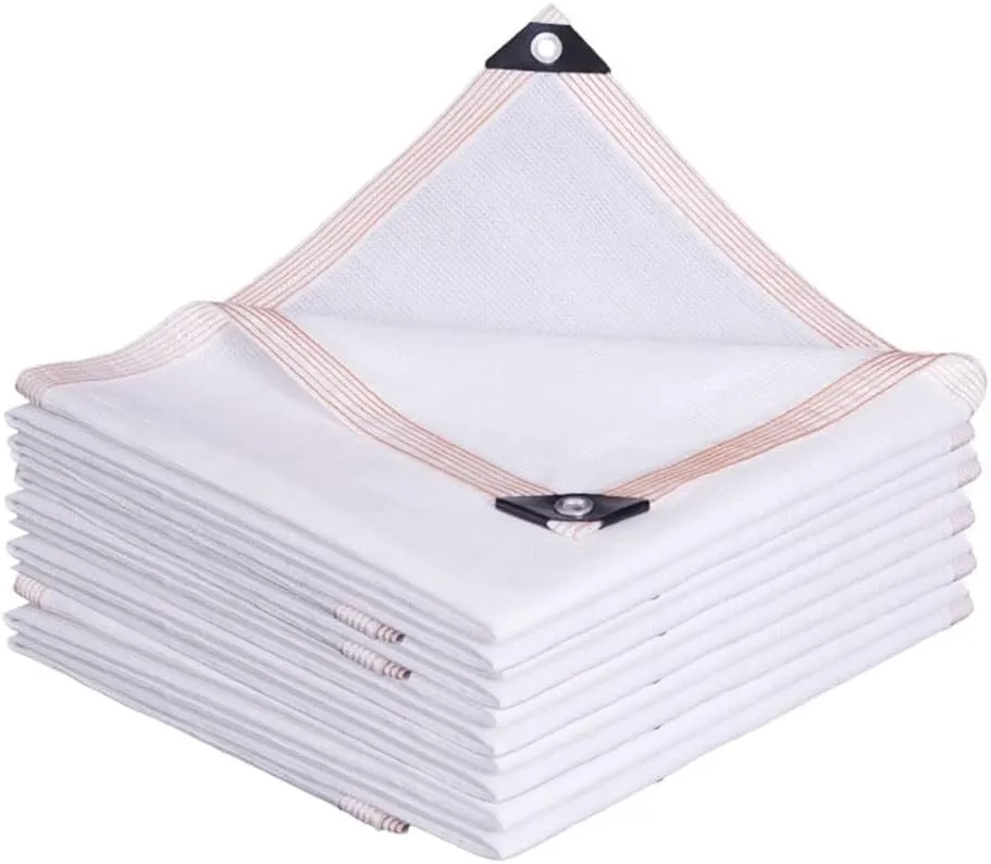 Garden Shade Cloth 90% Sunblock Netting, Breathable Fabric Mesh Tarp With Grommets for Greenhouse Plant Net, White 3.3x16ft 10x26ft 16x33ft 20x39ft (Size: 13x30ft)