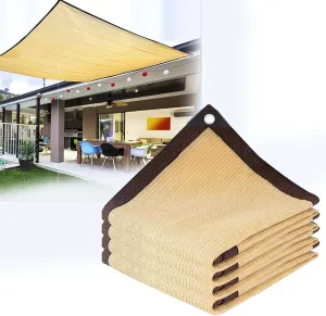 Garden Sun Shade Netting 2x2m & 3x5m - UV Block Privacy Mesh Tarp, Outdoor Sunscreen Cloth for Greenhouse, Plant Cover, Camping, Carport, Terrace - 10x10m Options Available