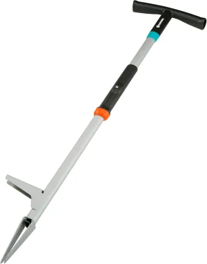 Gardena 03518 - Weed Puller Remover Tool, Heavy Duty Stand-Up Garden Hand Weeder, Easy Weed Removal, Built-in Ejector, Long Handle for Outdoor Use. Weeding Claw.