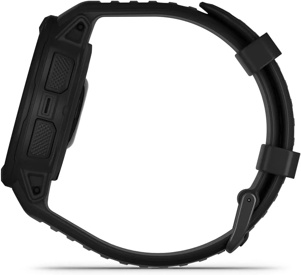 Garmin 010-02627-13 Instinct 2 Solar Smartwatch, Tactical Edition, Black Bundle with Deco Essentials 2X Tactical Emergency Paracord Multipurpose Bracelet and 2X Screen Protector