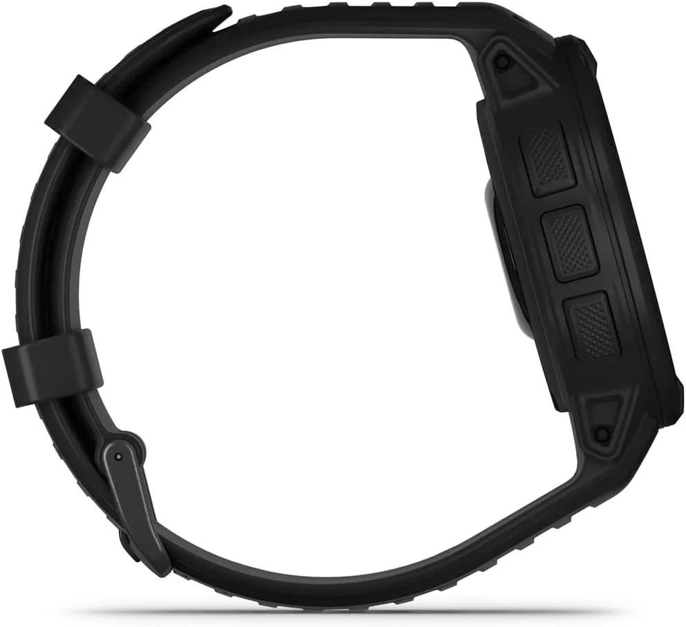 Garmin 010-02627-13 Instinct 2 Solar Smartwatch, Tactical Edition, Black Bundle with Deco Essentials 2X Tactical Emergency Paracord Multipurpose Bracelet and 2X Screen Protector