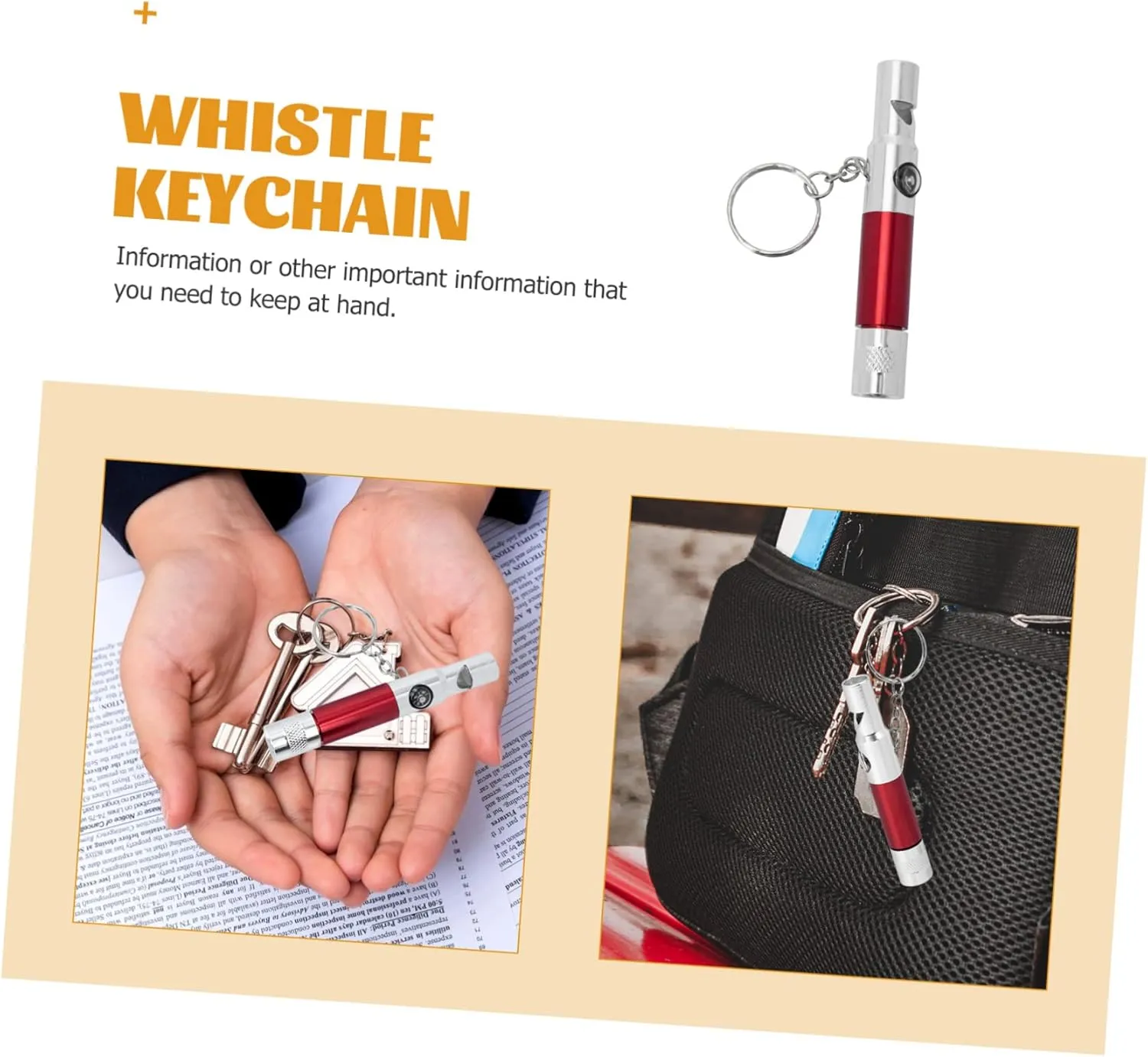 Garneck 2pcs Metal Whistle Sports Whistle Pocket Flashlight Whistles with Flashlight Hiking Pocket Compass Training Whistles Aluminum Alloy Black Emergency Whistle Survival Whistle Toolkit