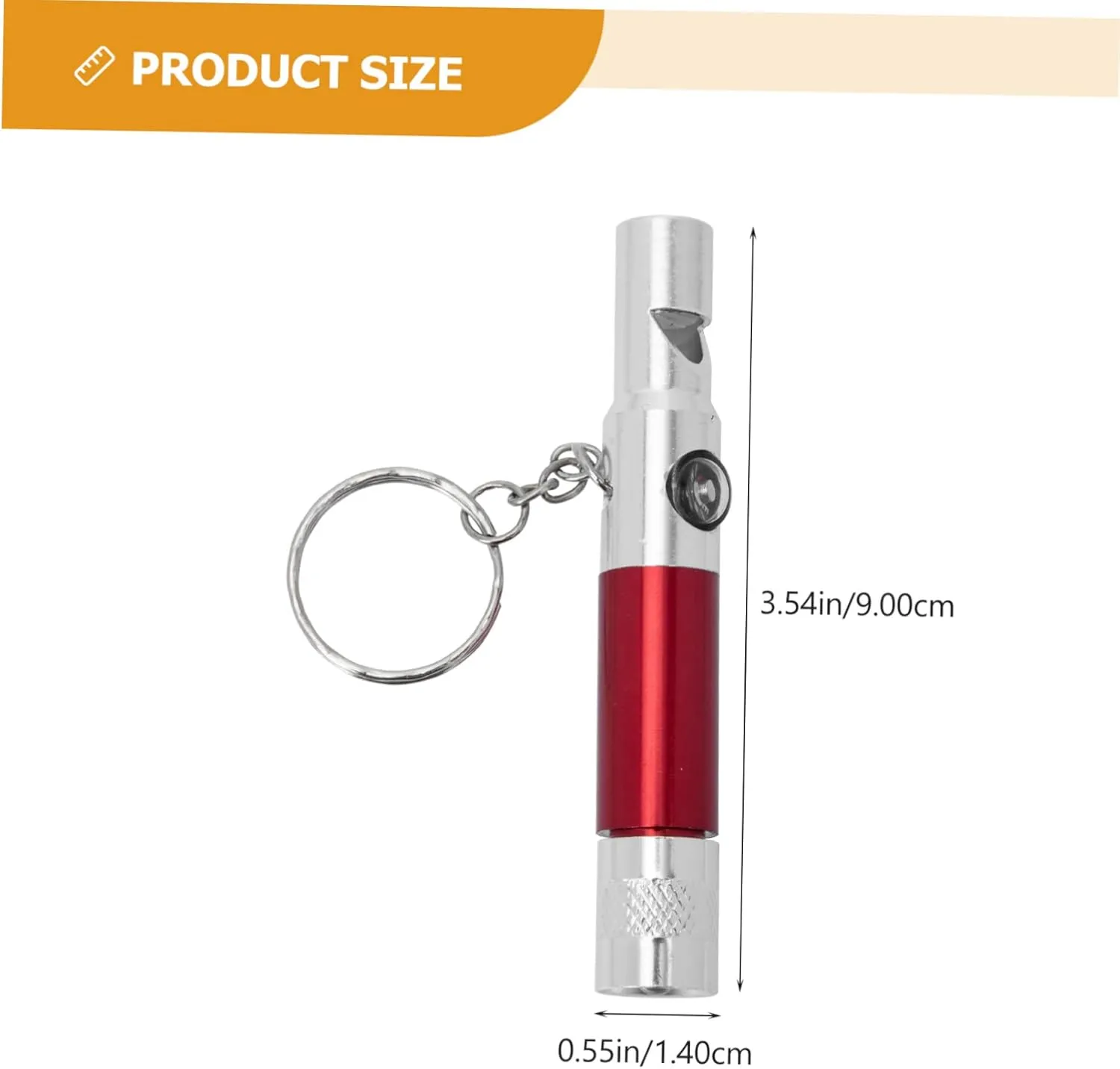 Garneck 2pcs Metal Whistle Sports Whistle Pocket Flashlight Whistles with Flashlight Hiking Pocket Compass Training Whistles Aluminum Alloy Black Emergency Whistle Survival Whistle Toolkit
