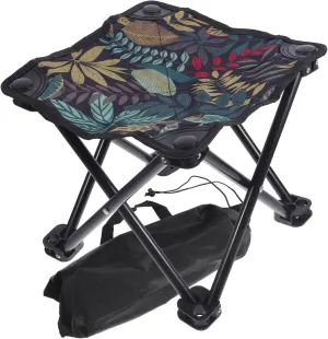 Garneck Chairs for Outside Compact Folding Stool Oxford Fabric Portable Bench for Camping Hiking