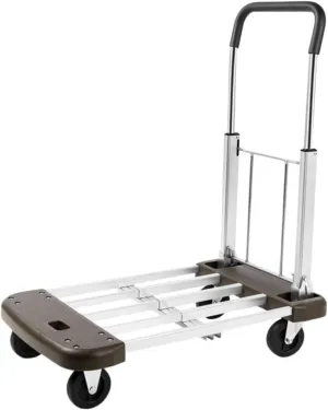 Gatuida 1pc Folding Utility Cart Lightweight Hand Truck Mute Trolley for Office Warehouse and Home Practical Moving Tool Portable Folding Trailer