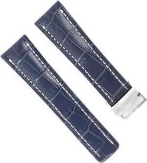 Genuine Leather Watch Band For Breitling Strap Wrist Bracelet With Folding Buckle Replacement Watch Accessories